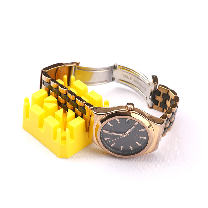 Watchband Holder Watch Strap PP Stand Mount Support Bracelet Block for Watch Repairing - Blue