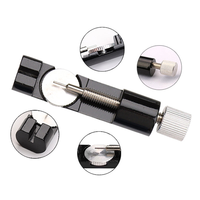 Aluminum Watch Band Strap Bracelet Link Pin Remover Watch Repair Tool - Black