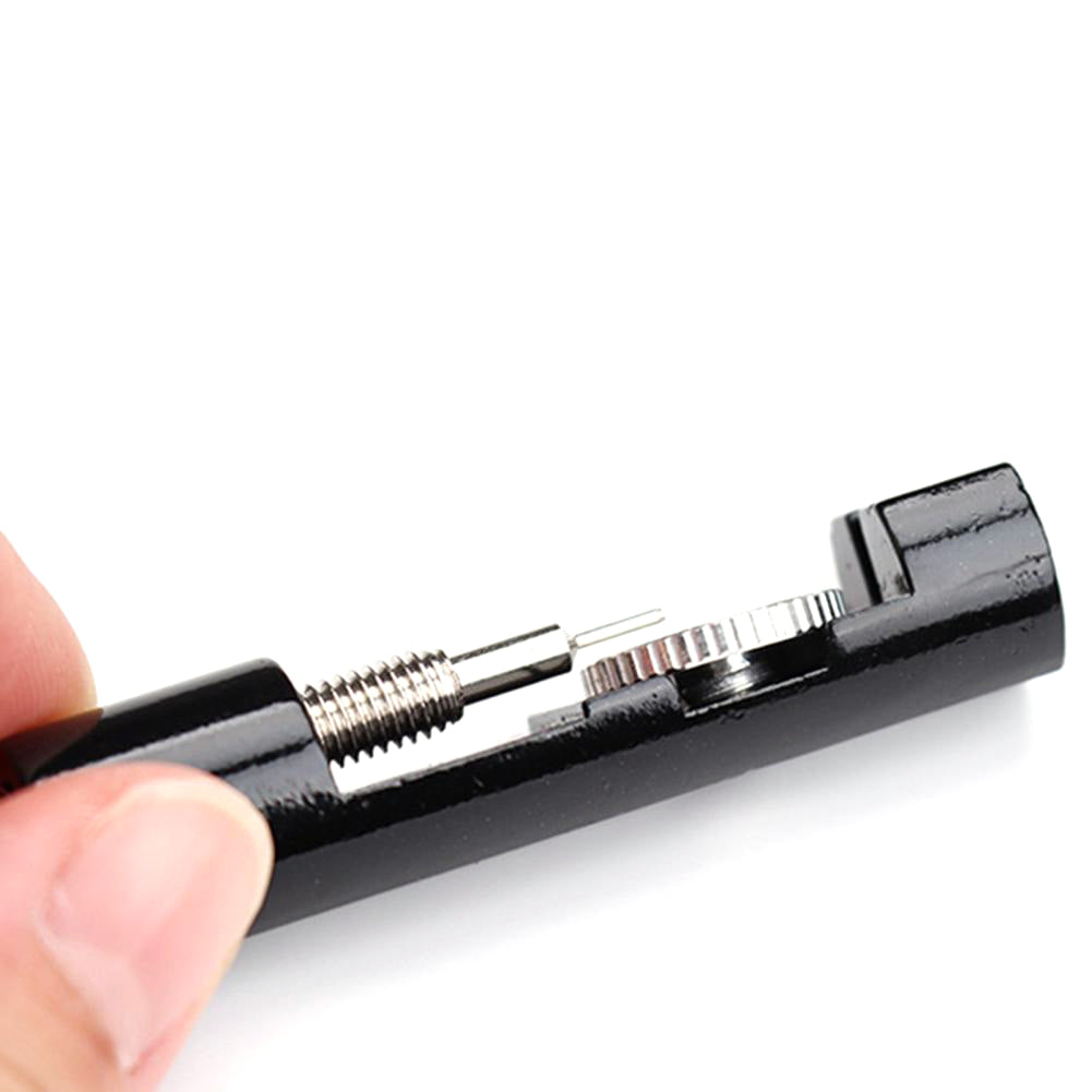 Metal Watch Band Bracelet Link Pin Remover Watch Strap Adjuster Repair Tool - Black