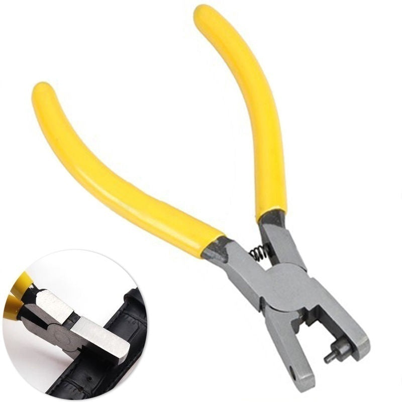 Leather Strap Hole Punch Pliers 2mm Round Hole Leather Waist Belt Watch Band Punching Tool