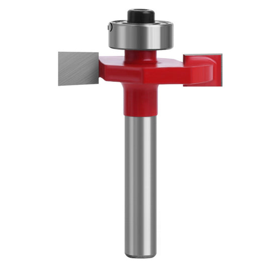 C0714410R 1 / 4inch;x3 / 8inch; Shank Router Bit T-Shape Grooving Cutter Alloy Milling Cutter for Wood MDF Woodworking Tool