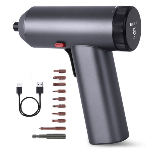 Portable Electric Screwdriver Multifunction Electric Drill for Home Appliance Repair Tool with LED Display