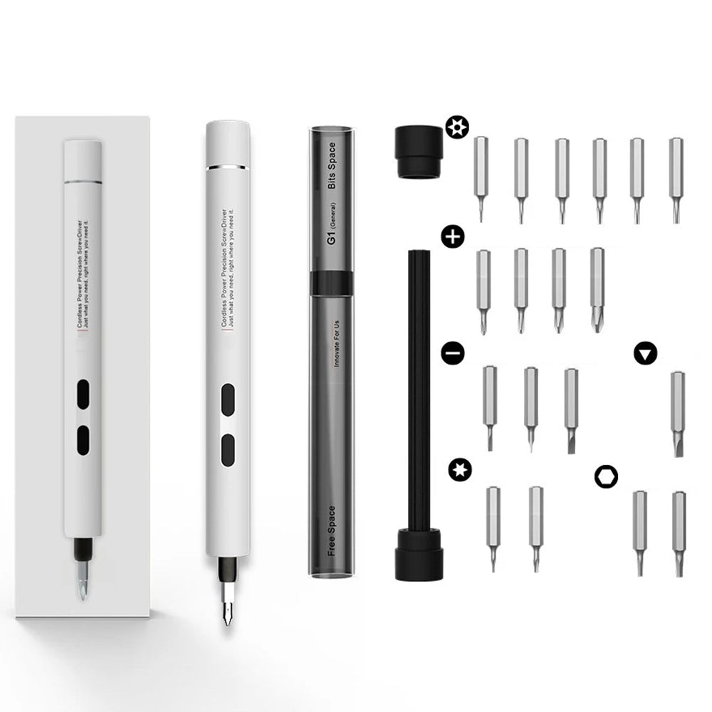 IFU DPT01 D1 Electric Screwdriver Pencil Style Auto / Manual Dual Mode Screwdriver Portable Electric Screw Driver with LED Lights