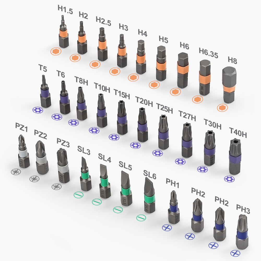 KING&#39;SDUN KS-882042 35Pcs Portable Electric Screwdriver Set Handheld Precision Screwdriver with 5 Speed Torque