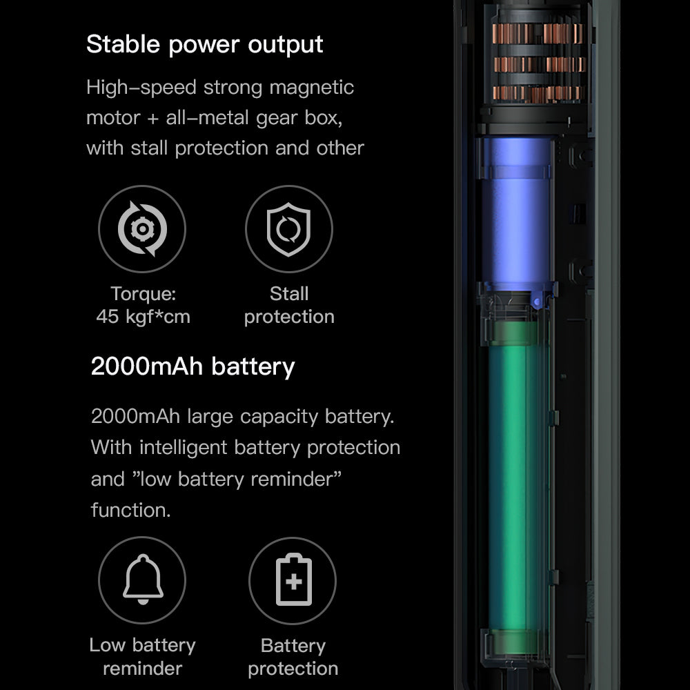 KING&#39;SDUN KS-882042 35Pcs Portable Electric Screwdriver Set Handheld Precision Screwdriver with 5 Speed Torque