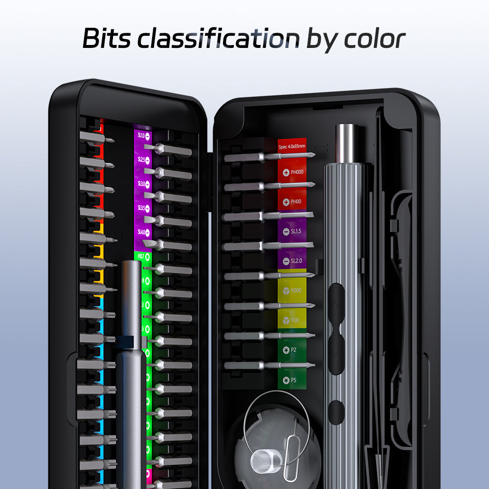 KING&#39;SDUN KS-882058 58-in-1 Precision Electric Screwdriver Set Portable Screwdriver with S2 Steel Bits