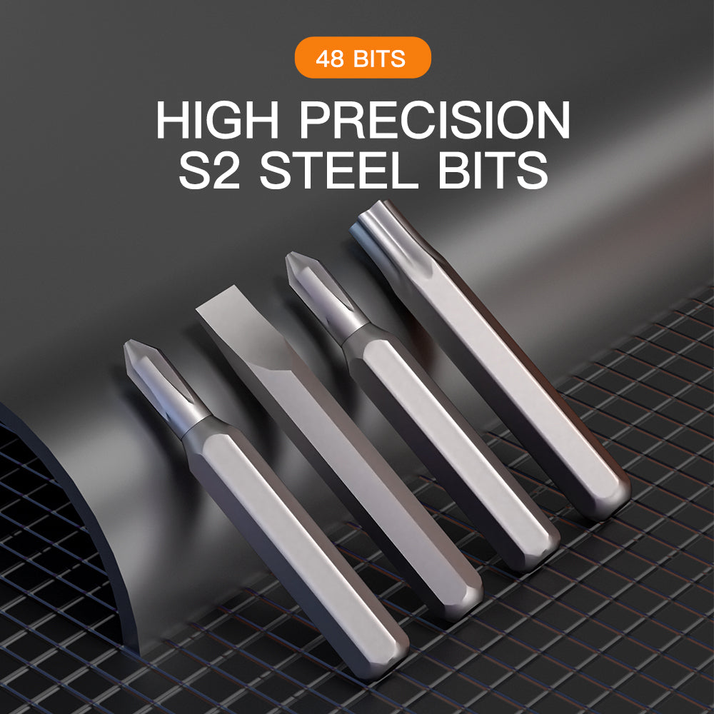 KING&#39;SDUN KS-840117 51-in-1 Handheld Screwdriver Set with Bits Portable Metal Precision Screwdriver