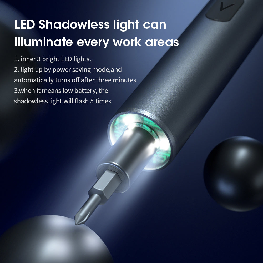 KS-882037 N20 28-in-1 Rechargeable Cordless Electric Screwdriver S2 Steel Precision Screwdriver Hand Tool Set