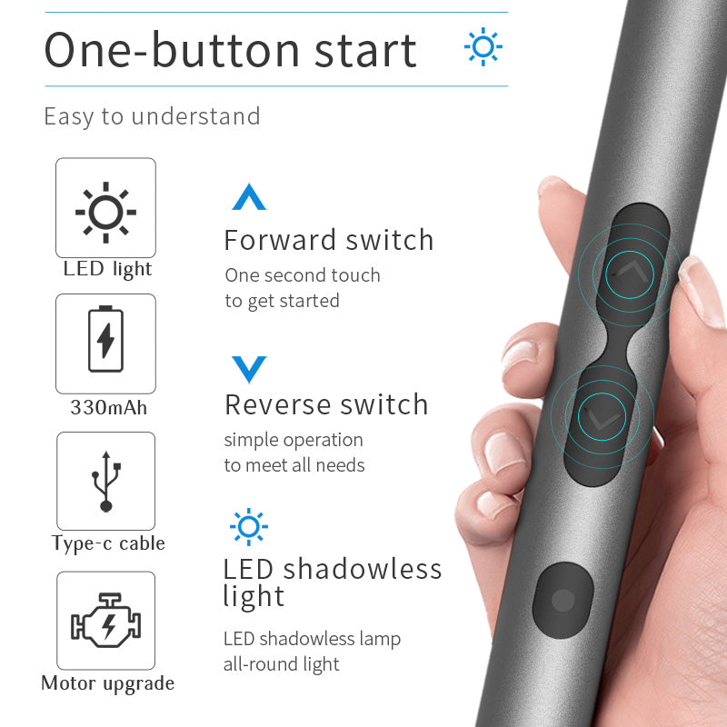 KS-882037 N20 28 in 1 Multifuctional Precision Electric Screwdriver Set with Shadowless Light
