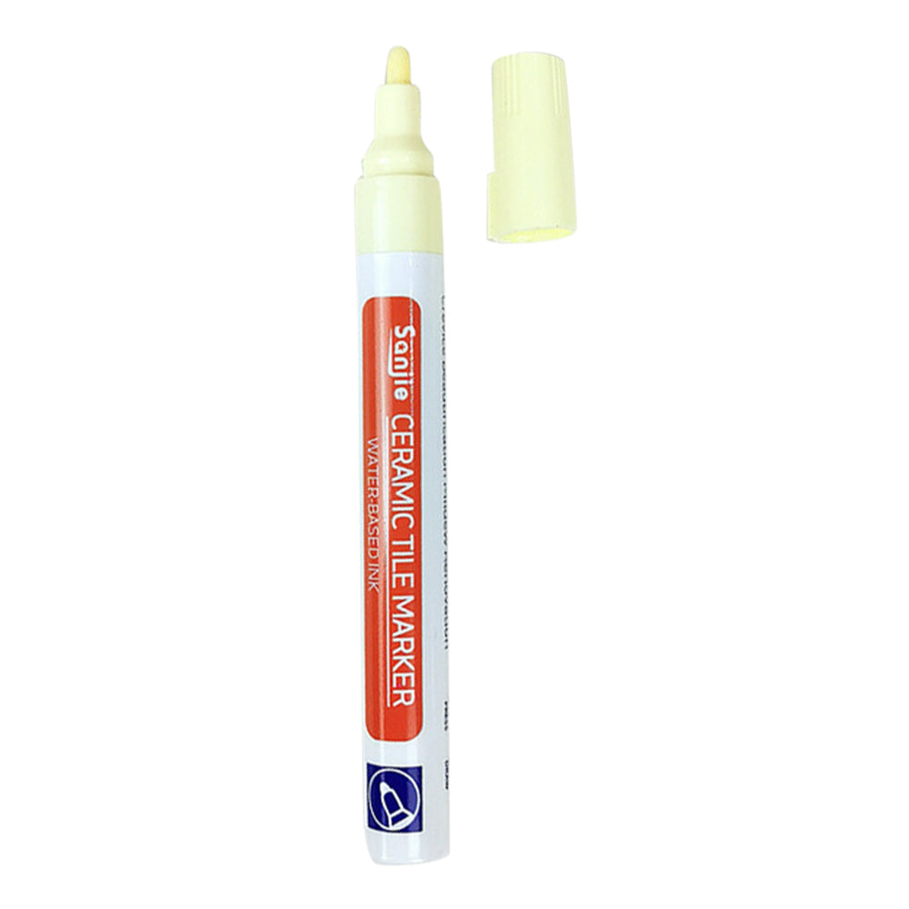 Grout Filler Pen Tile Repair Marker Pen for Restoring Tile Wall Floor - Light Yellow