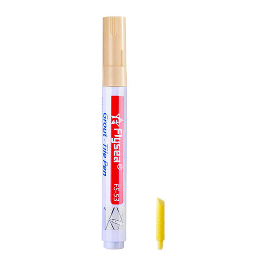 Flysea FS-53 Bathroom Kitchen Tile Grout Filler Pen Wall Floor Tile Repair Marker Pen - Beige