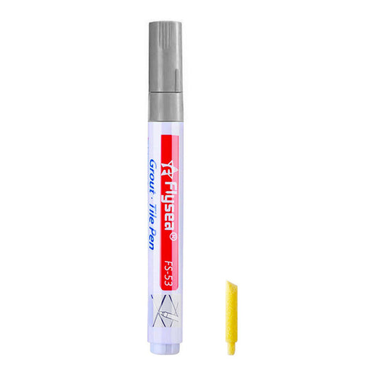Flysea FS-53 Bathroom Kitchen Tile Grout Filler Pen Wall Floor Tile Repair Marker Pen - Light Grey