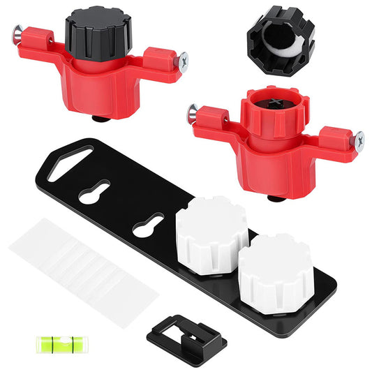 A180 No Measuring Marker Tool Keyhole Slot Hole Locator with 2 Bubble Level for Walls Cabinets Wood MDF