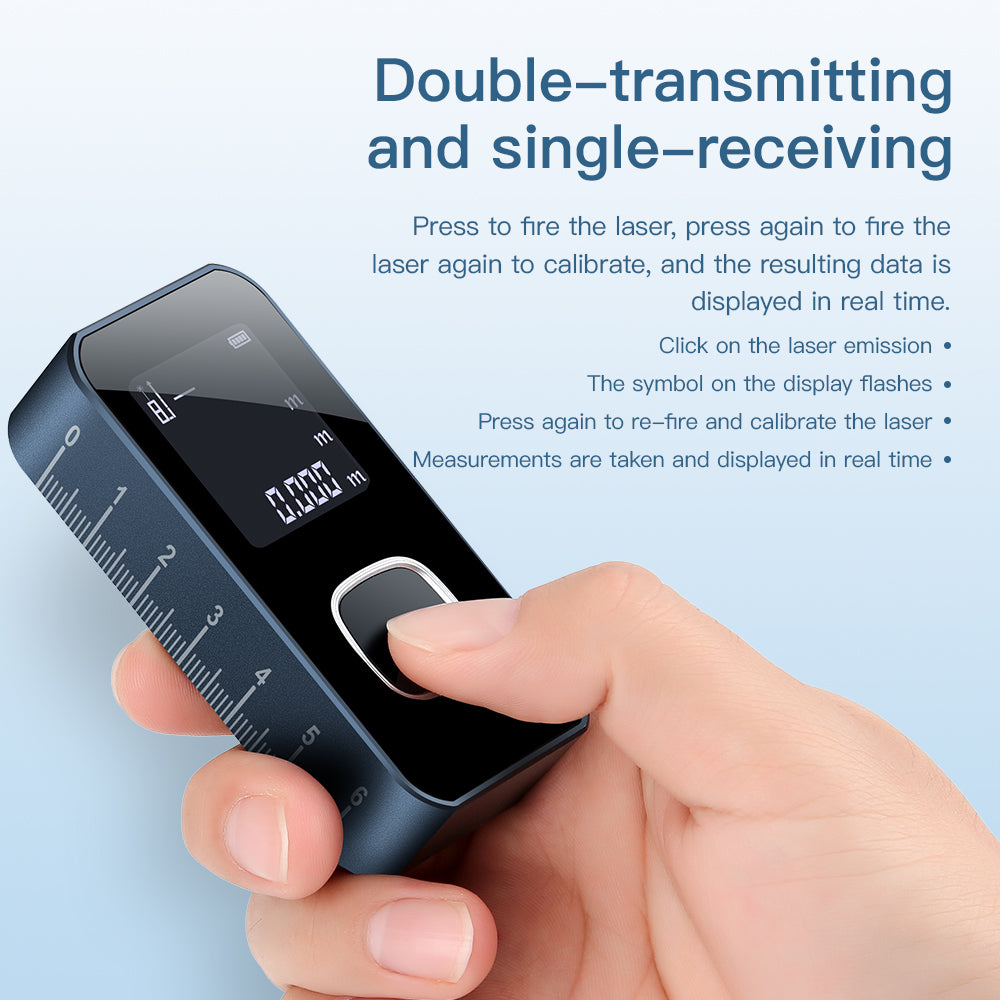 KS-701008 Laser Rangefinder Double Transmitting Single Receiving Clear LCD Screen Range Finder