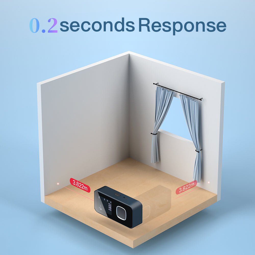 KS-701008 Laser Rangefinder Double Transmitting Single Receiving Clear LCD Screen Range Finder