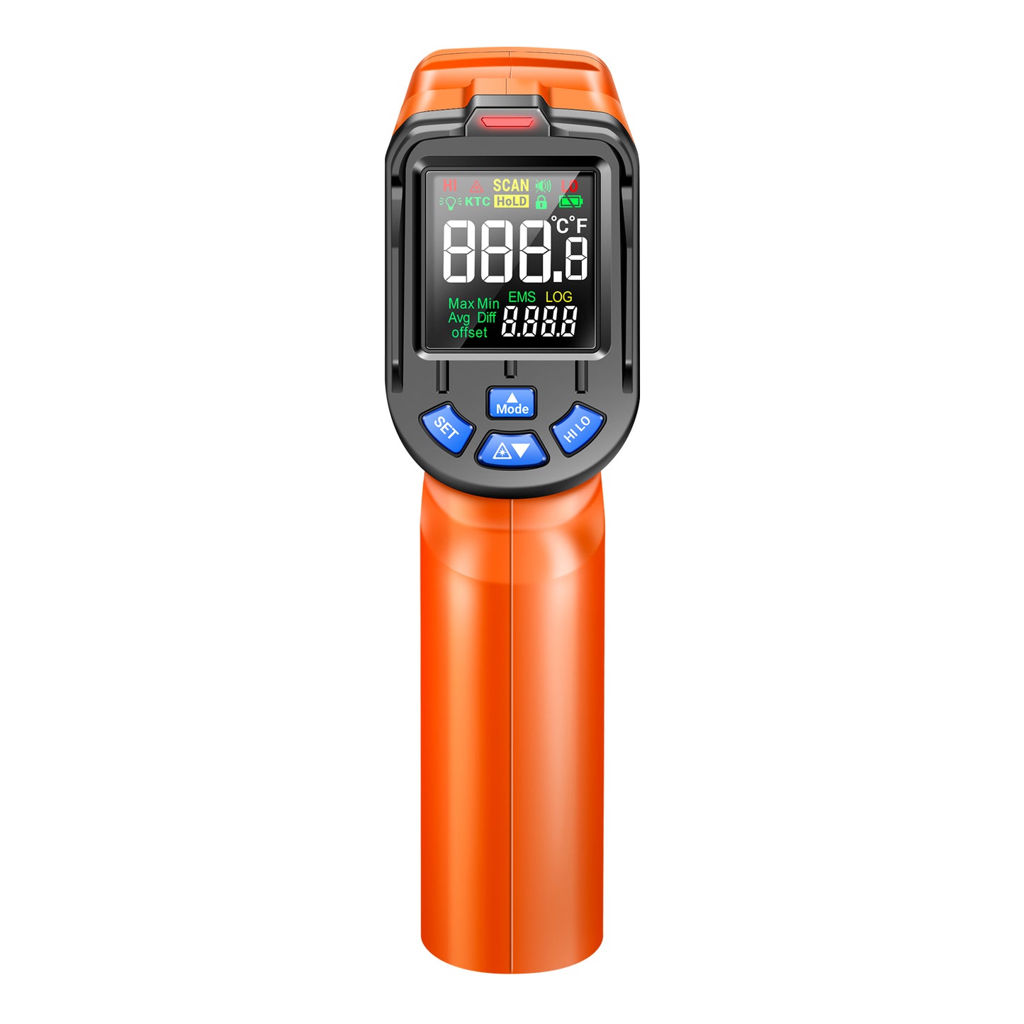 Aneng TH05 Portable Infrared Thermometers Handheld -20~650 Degree Temp Measurement with Digital Display - Orange