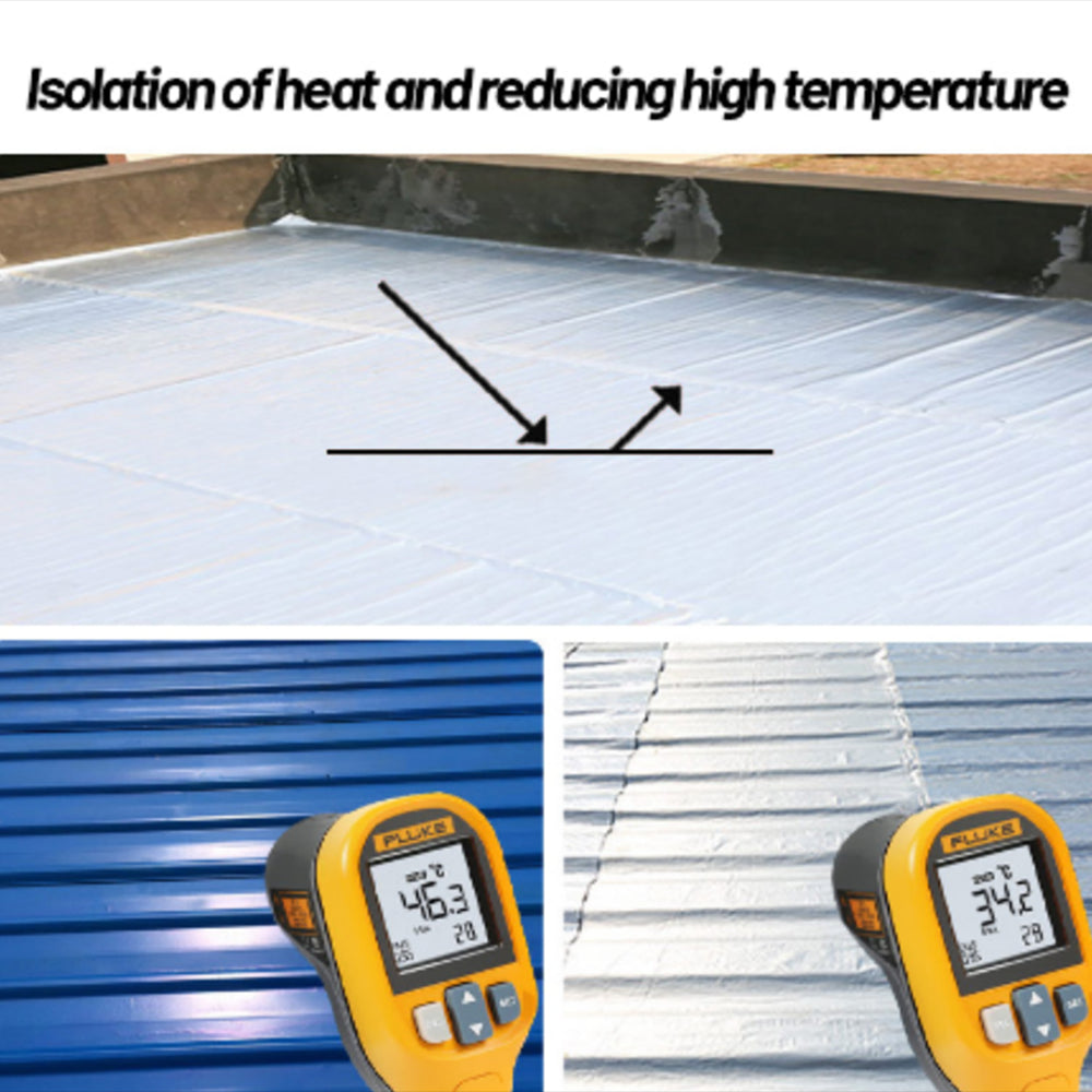 5mx15cm Butyl Rubber Tape Aluminum Foil Waterproof Sealant Tape for Repairing Crack Leak