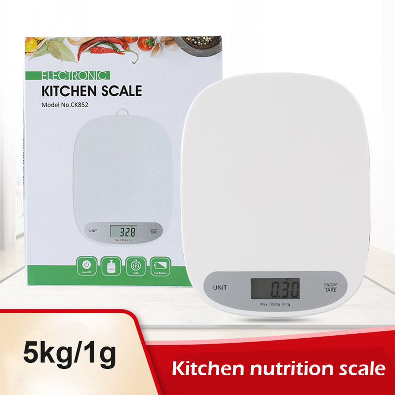 CK852 5000g/1g Electronic Kitchen Digital Scale LCD Display Cooking Baking Weight Scale (CE Certificated)