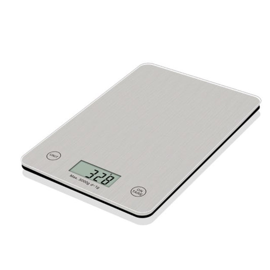 CK451 5000g/1g Kitchen Digital Scale Electronic LED Display Cooking Baking Food Scale Weight Measuring Tool (CE Certificated) - Silver
