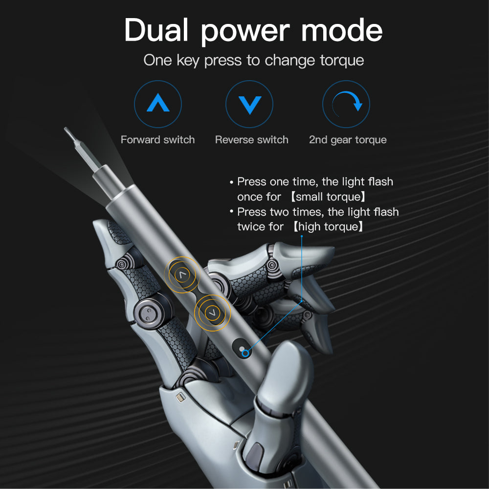 KING&#39;SDUN KS-882040 3Pcs Electric Repair Tool Kit Portable Mini Screwdriver Set with 23 Bits, 8 High-Speed Steel Bits, 2 Polished Bits