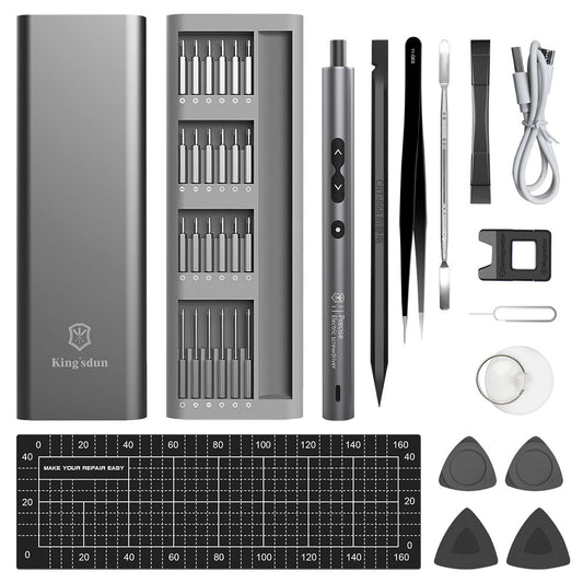 KING&#39;SDUN KS-882038 Electric Repair Tool Kit with Bits 62Pcs Mini Screwdriver Set for Cameras, Drones, Computers