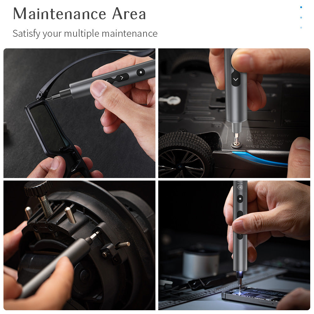 KING&#39;SDUN KS-882037 28Pcs MR1-4mm Electric Repair Tool Kit with 24 Bits Magnetic Mini Screwdriver Set for Watches, Cameras, Drones