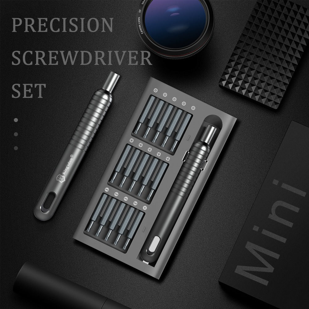KING&#39;SDUN KS-840031 30 in 1 Mini Precision Repair Tool Kit Portable Magnetic Screwdriver Set with 30Pcs Bits for Watches, Cameras, Mobile Phones
