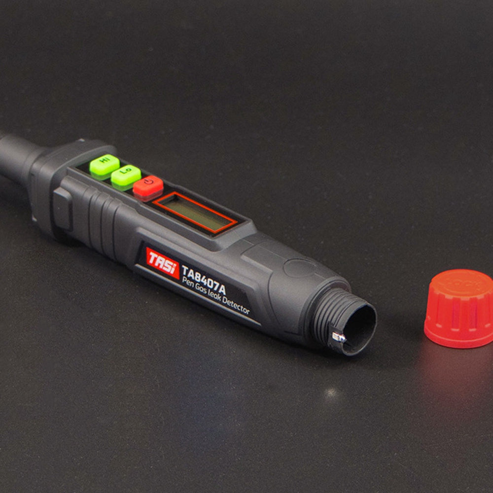 TASI TA8407A Gas Detector Handheld Pen Style Gas Detector Combustible Natural Gas Flammable Alarm Highly Sensitive Sensor