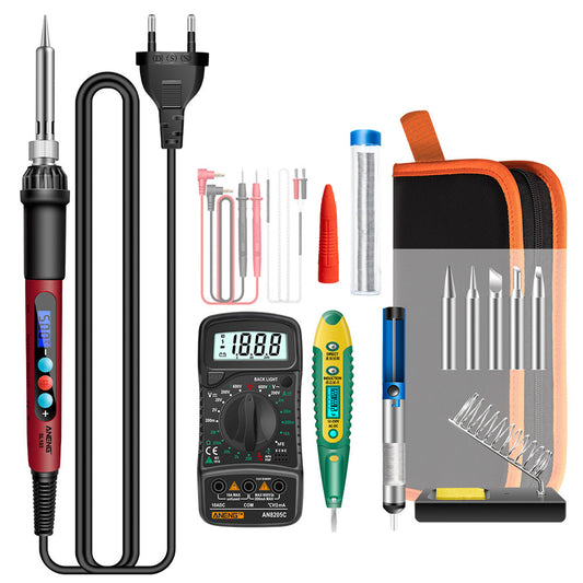Aneng SL103 16Pcs 60W Intelligent Constant Temperature Electric Soldering Iron Kit with LCD Display - EU Plug