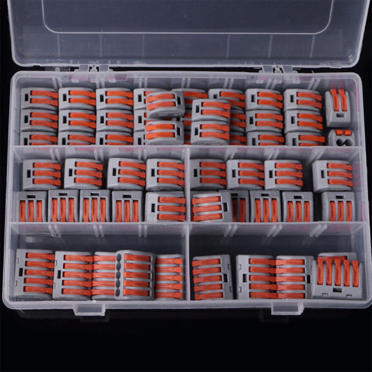 67Pcs 2/3/5 Port Compact Wire Wiring Connector Fast Connection Lever Conductor Terminal Block
