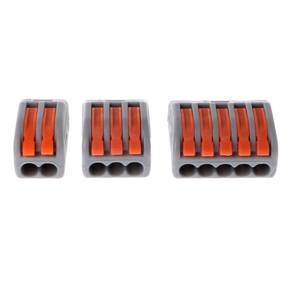 67Pcs 2/3/5 Port Compact Wire Wiring Connector Fast Connection Lever Conductor Terminal Block