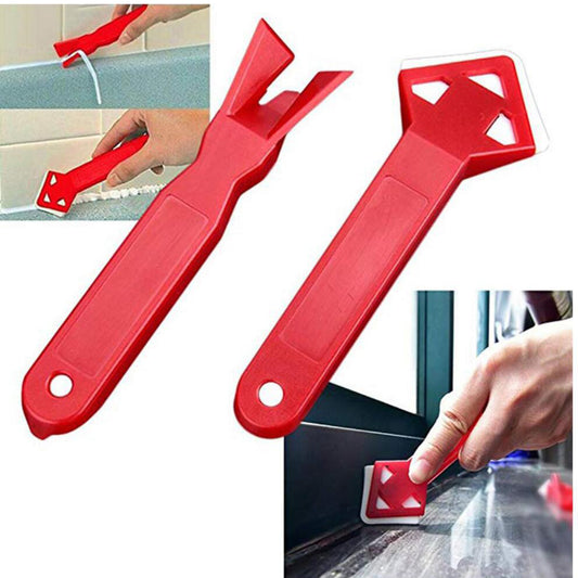 2Pcs Caulk Tools Kit Sealant Remover Shovel Glass Cement Caulking Scraper for Any Edge Angle Joint