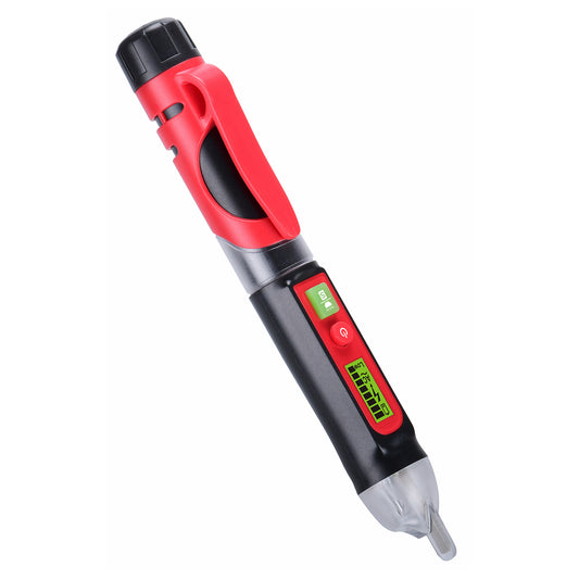 Uniqkart WT3010 AC Voltage Detector NCV Electric Tester Pen 12-1000V Handheld Breakpoint Finder with Flashlight/Alarm