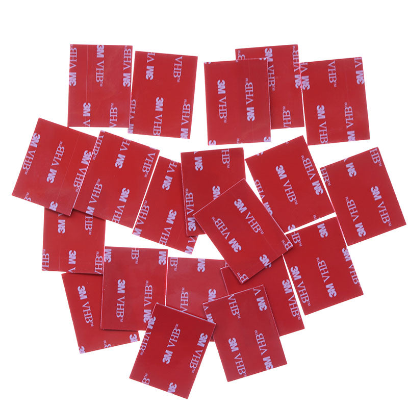 100Pcs 3M Super Strong VHB Double Sided Tape Square Self Adhesive EVA Foam Tape (27*27*1mm)