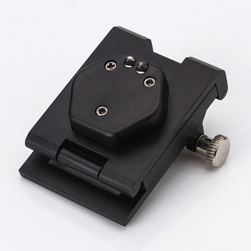 905A 10X Dual LED Light Optical Glass Metal Foldable Magnifying Glass Cloth Observing Magnifier with Scale