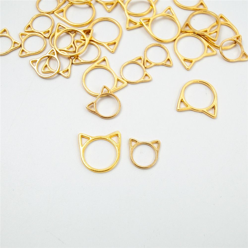 30Pcs Metal Knitting Crochet Locking Stitch Markers Cat Ears Crochet Latching Needle Clip DIY Weaving Knitting Sewing Tool