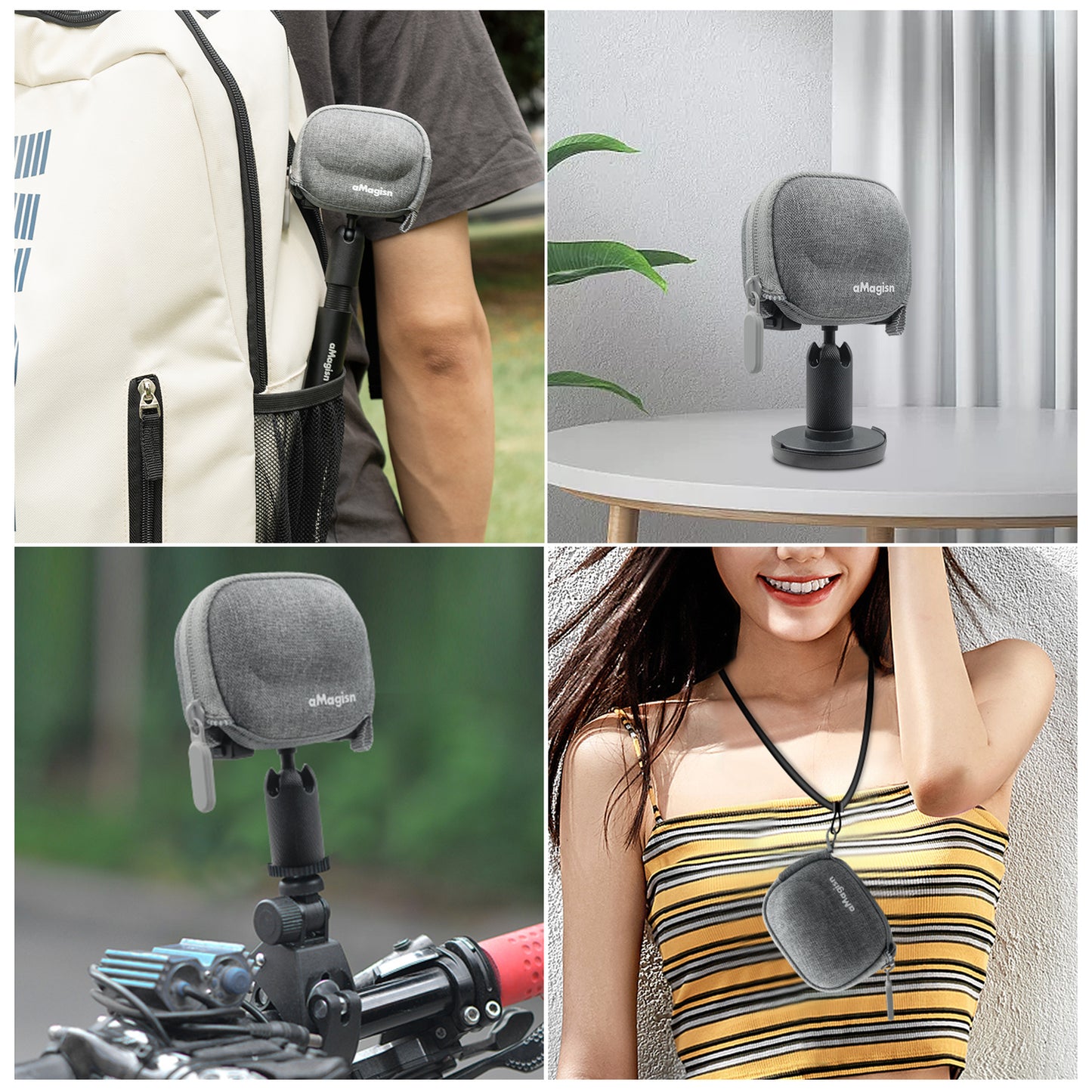 Uniqkart Storage Bag for Insta360 GO 3 , EVA+Fleece Action Camera Portable Carrying Case