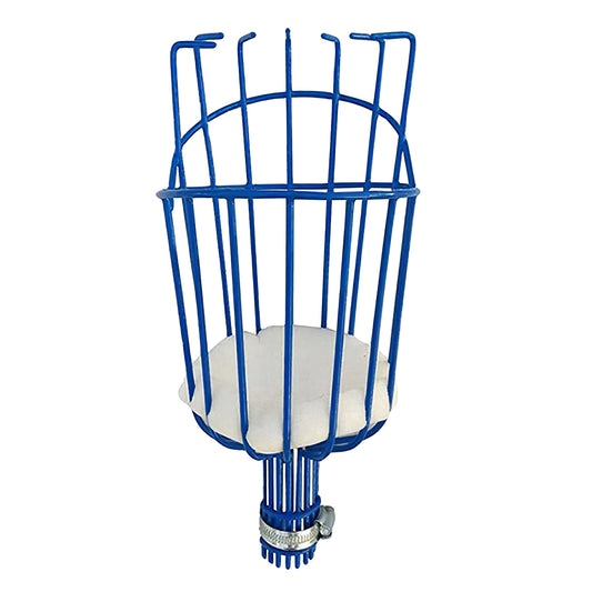 Iron Wire Fruit Picker Detachable Deep Basket Peach Pear Catcher Garden Fruit Picking Tool - Blue
