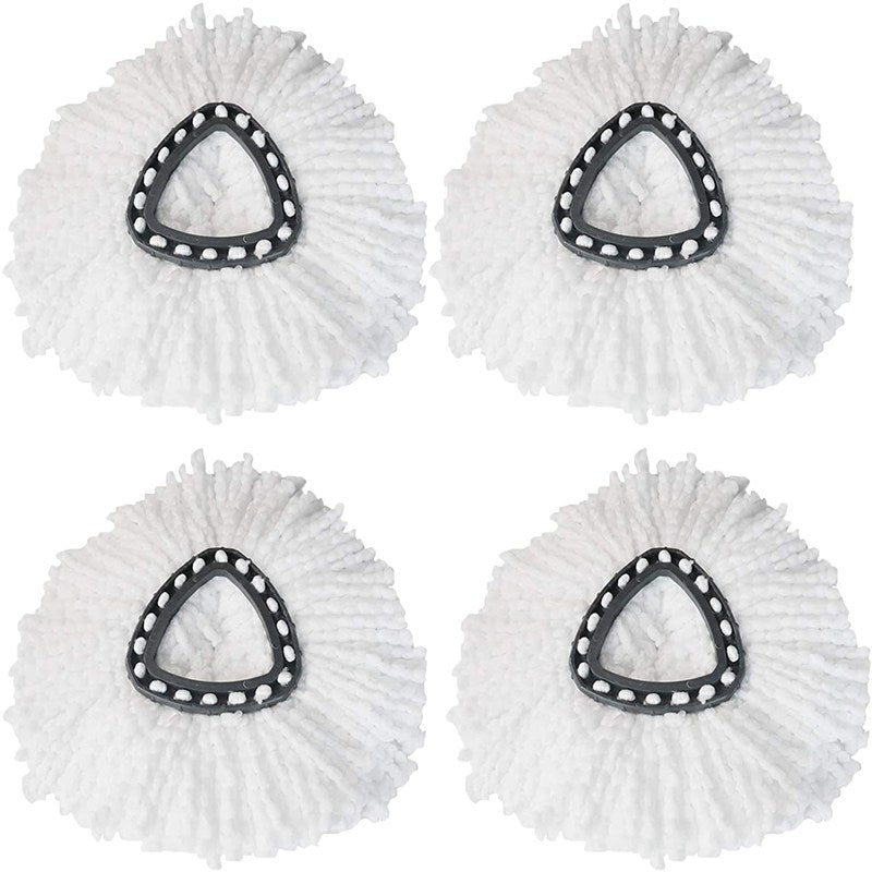 For O-Cedar / Vileda 4Pcs Triangle Spin Mop Cloth Dry / Wet Dual Use Replacement Head