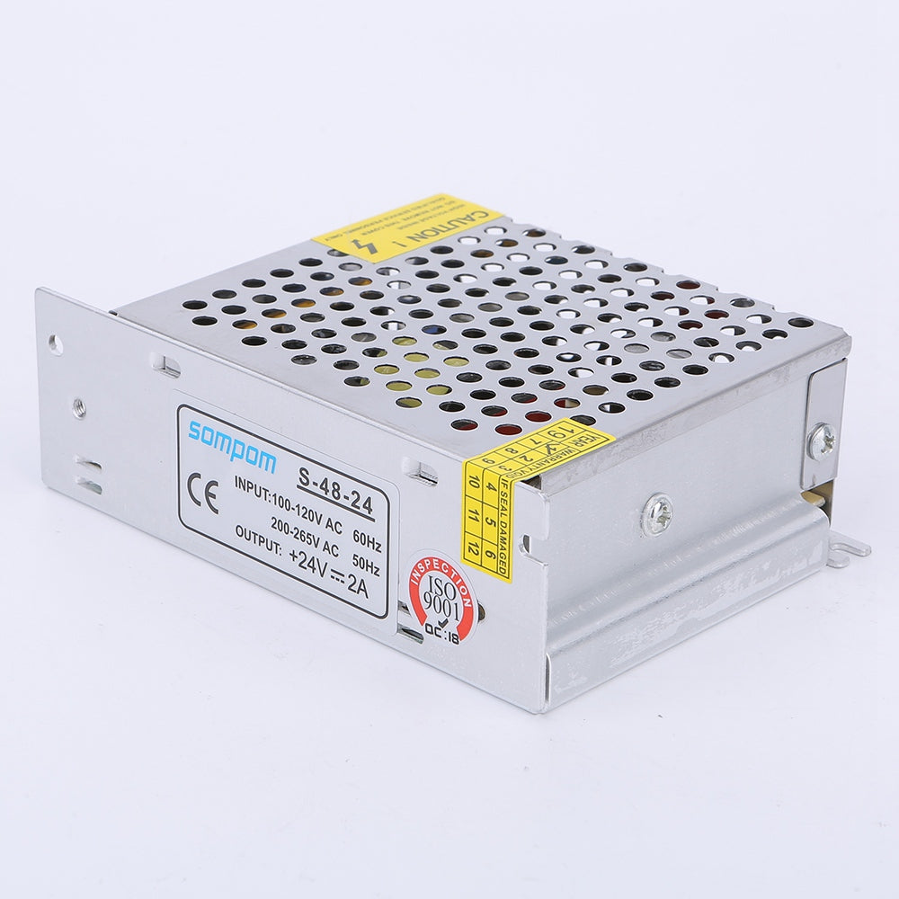 S-48-24 2A 48W 24V LED Strip Power Supply Driver DC Voltage Adapter Transformer