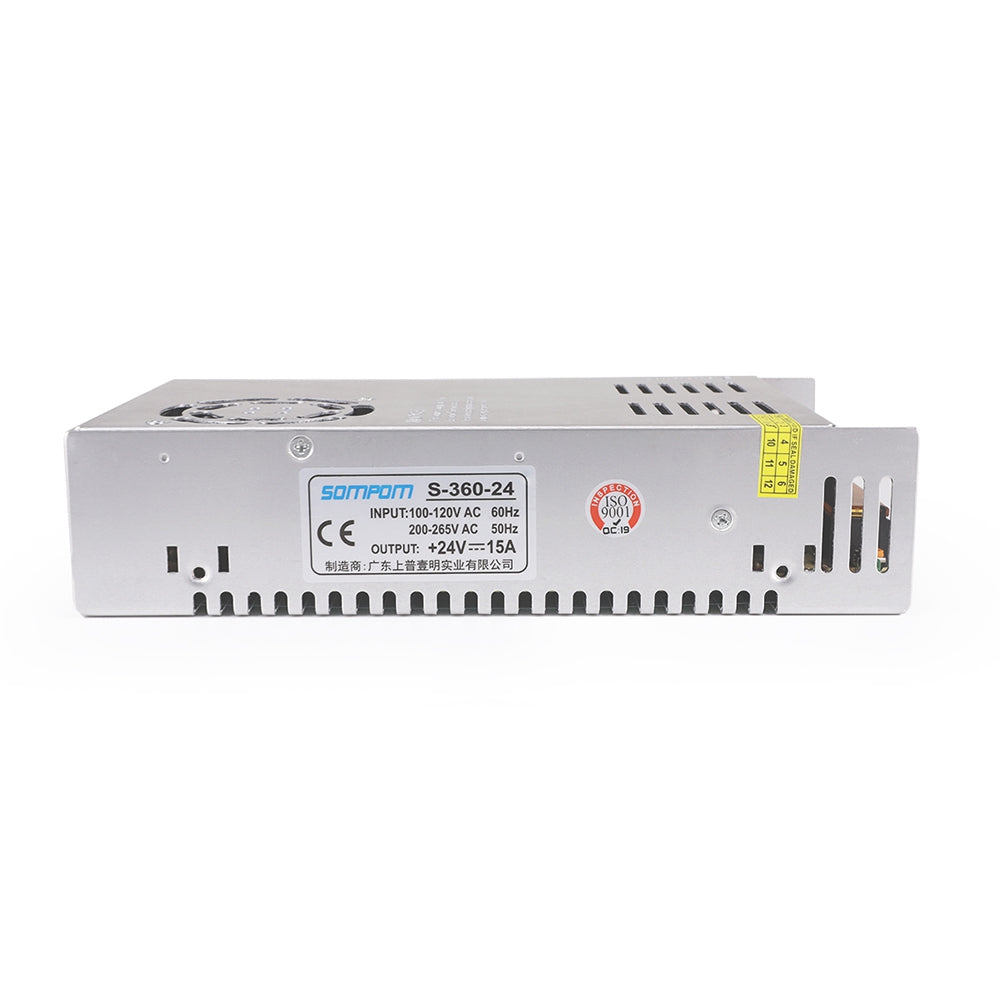 S-360-24 24V 15A 360W Driver Power Supply LED Light Strip Monitor Power Adapter Safe to Use