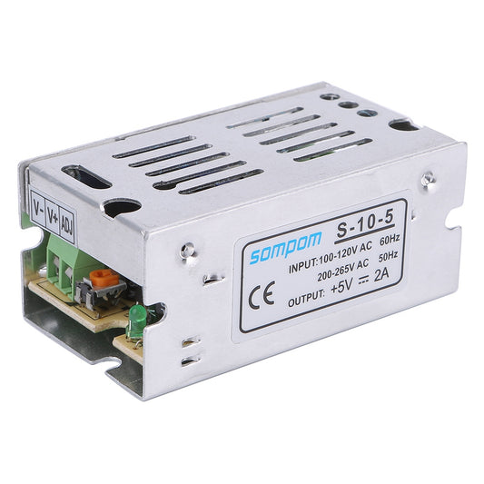 S-10-5 5V 2A 10W Power Supply LED Strip Lights Driver Fast Dissipation Aluminum Power Adapter
