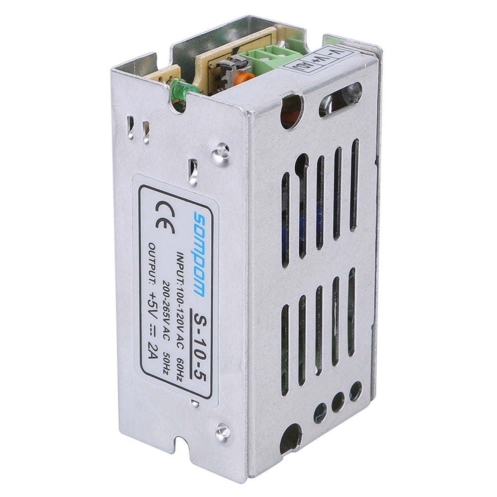 S-10-5 5V 2A 10W Power Supply LED Strip Lights Driver Fast Dissipation Aluminum Power Adapter