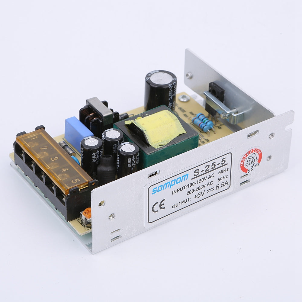 S-25-5 5V 5.5A 25W Power Supply LED Driver Universal Regulated Transformer DC Adapter