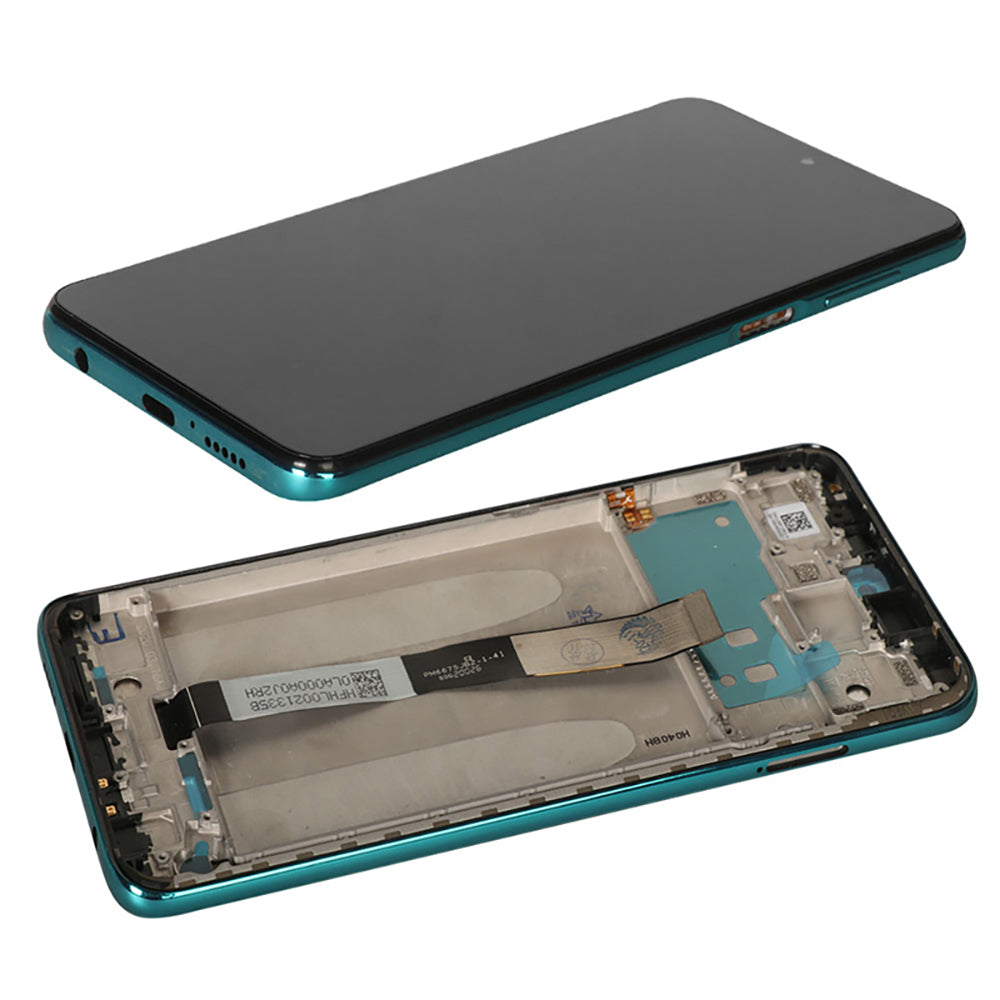 For Xiaomi Redmi Note 9S/Note 9 Pro Grade S LCD Screen and Digitizer Assembly + Frame Replace Part (without Logo) - Green
