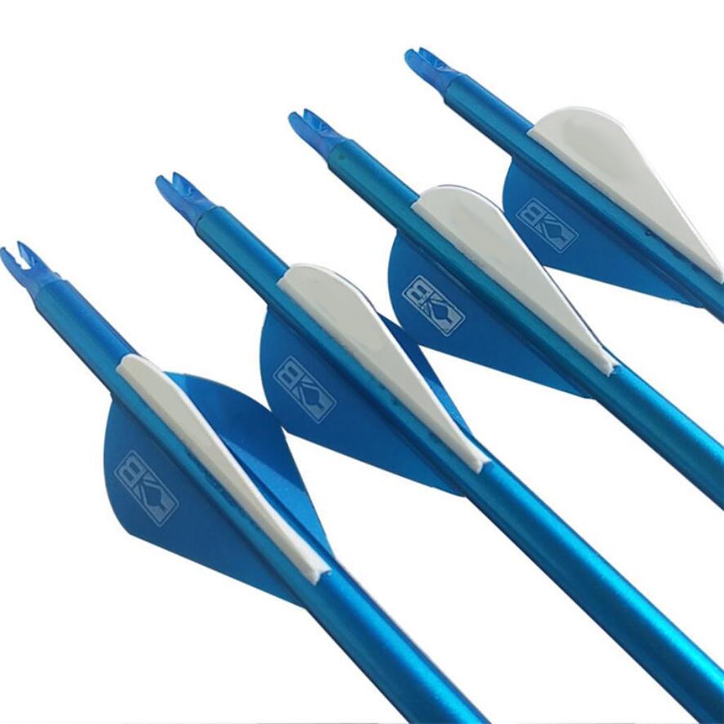 12 Pieces Plastic Archery Arrow Nocks for Arrows ID 6.2mm White