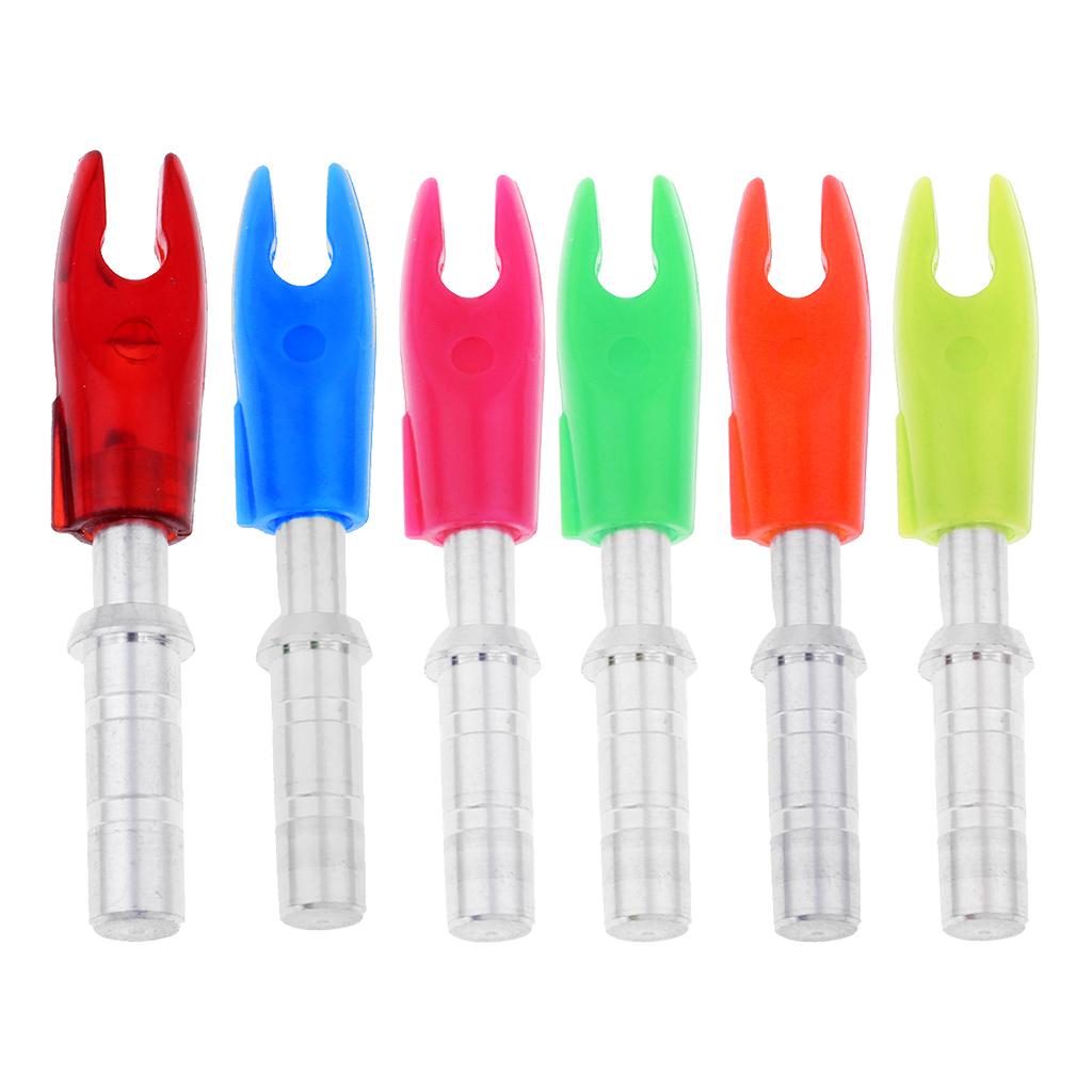 12 Pieces Plastic Archery Precision Nocks for ID 4.2mm Arrow Shaft Universal Blue