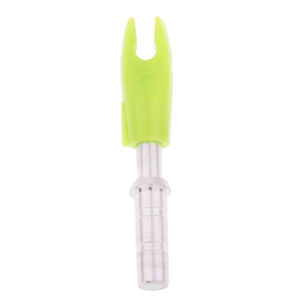 12 Pieces Plastic Archery Precision Nocks for ID 4.2mm Arrow Shaft Universal Yellow