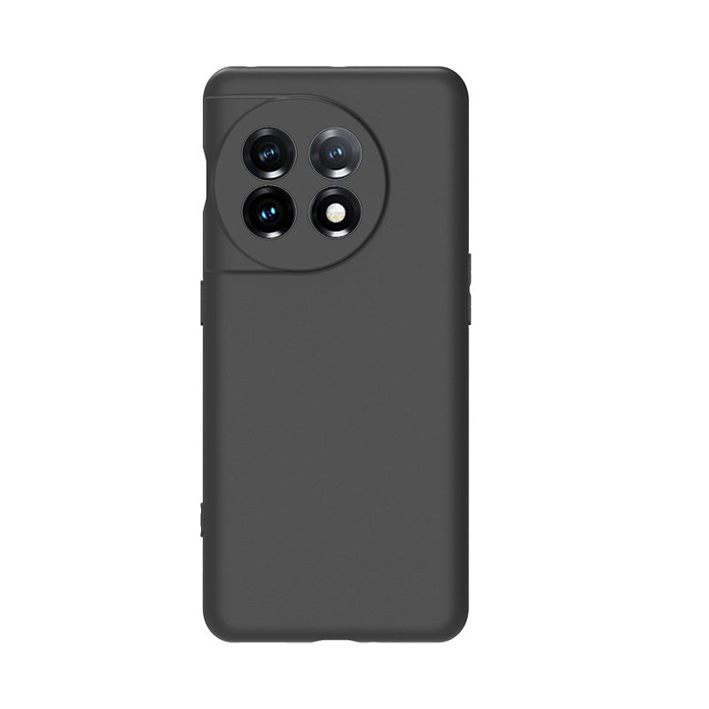 For OnePlus 11 5G Matte Black TPU Phone Case Shockproof Anti-Scratch Back Cover