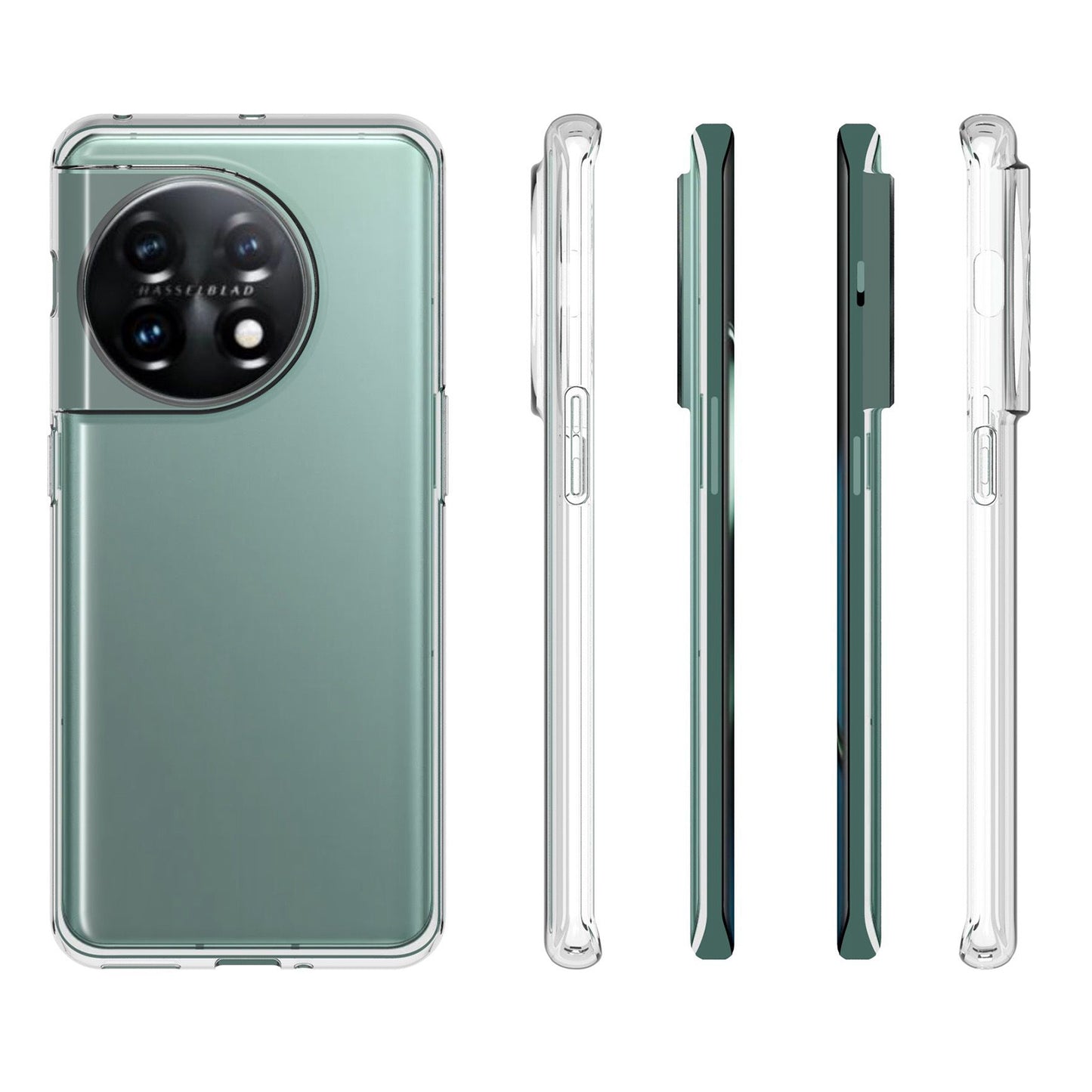 For OnePlus 11 5G Crystal Clear Phone Case Drop Protection Soft TPU Slim Fit Cover